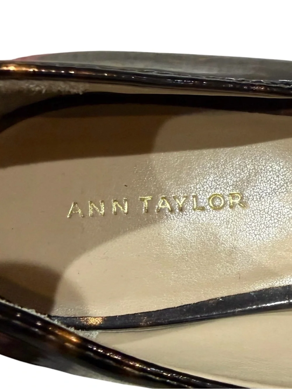 Ann Taylor Tortoise Shell Pumps Size 8.5 Brown Office Business Casual Fall